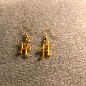 Initial earrings handmade